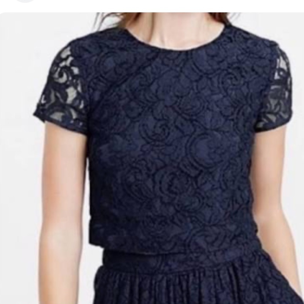 Jcrew Collection lace crop top